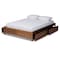 Baxton Studio Yara ModernWalnut Brown Finished Wood King Size 4-Drawer Platform Storage Bed Frame 196-11509-ZORO - alternate 2